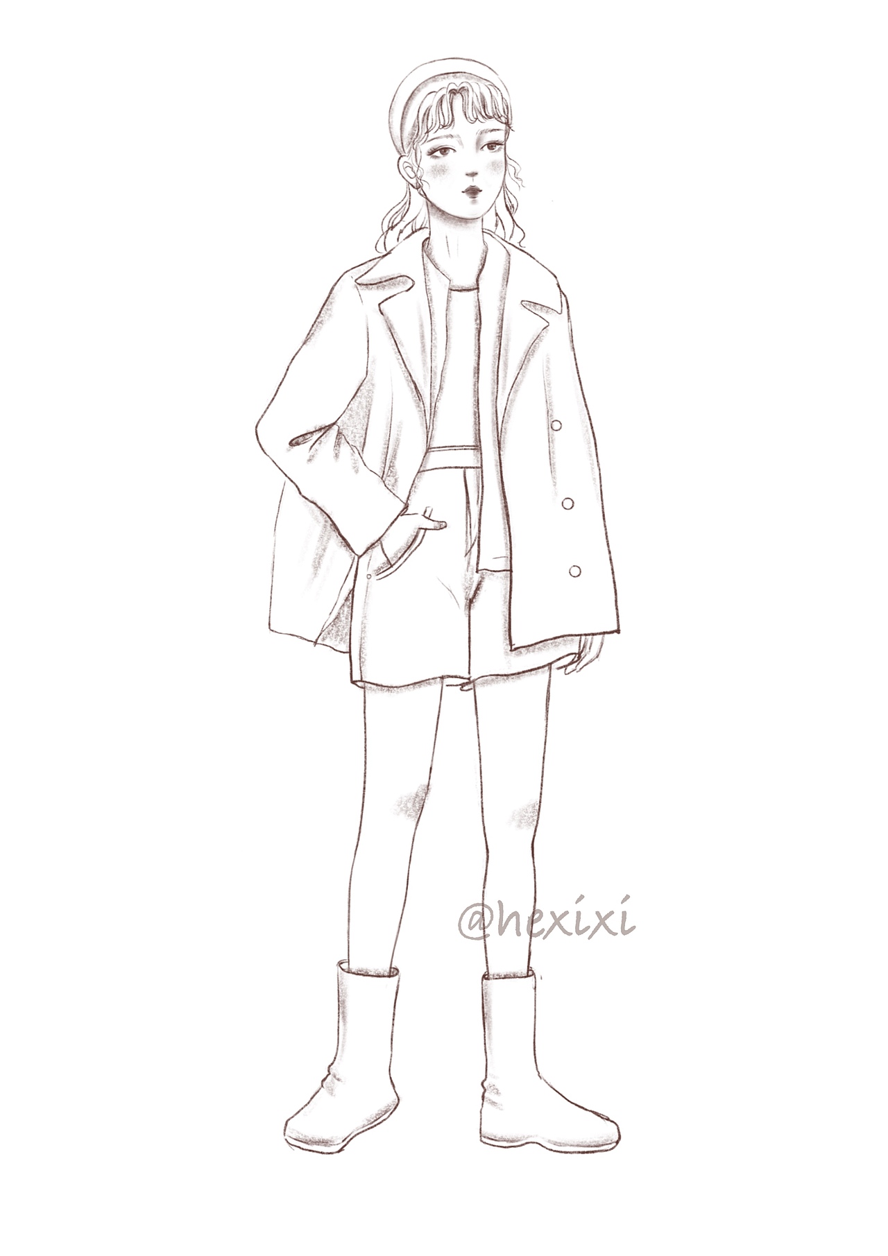 女孩们人物速写