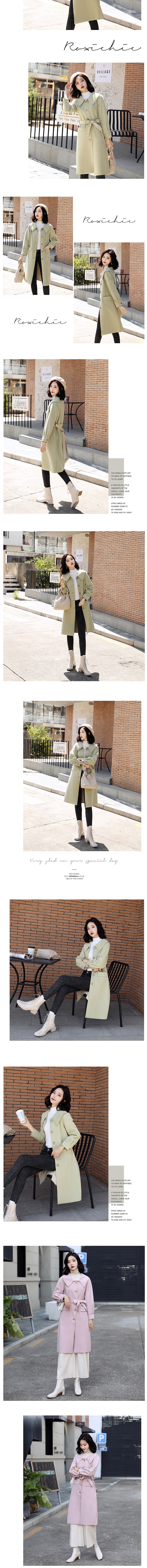 女装秋冬毛呢大衣详情页