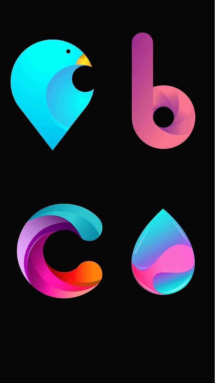 渐变logo|ui|图标|alan_zxl_临摹作品-站酷zcool