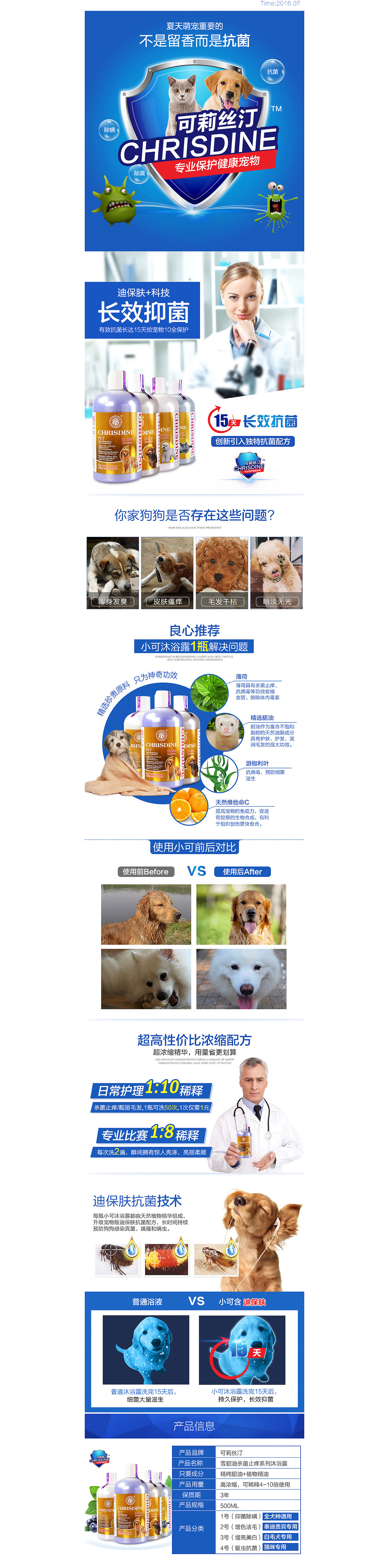 狗狗浴液详情页