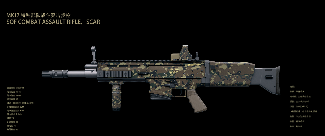 mk17枪械（图ZMTk0MzE3MDIw） - 机械/交通 - 站酷设计师荒陌无归路原创素材 - 站酷ZCOOL