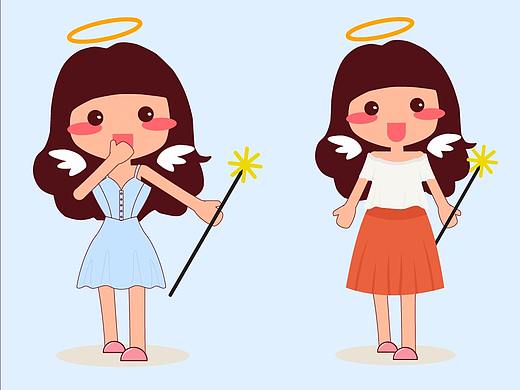 天使与恶魔的女主装扮，喜欢几号（个人主页-ZMjkxMTI1NTI=） - 艺术插画 - 站酷设计师云奶原创素材 - 站酷ZCOOL