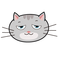 卡通表情包一只逗乐的猫,带走它微信搜索也可找到哦!