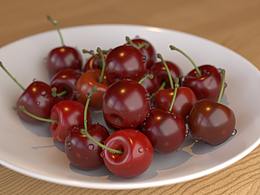 樱桃场景展示3D建模渲染练习