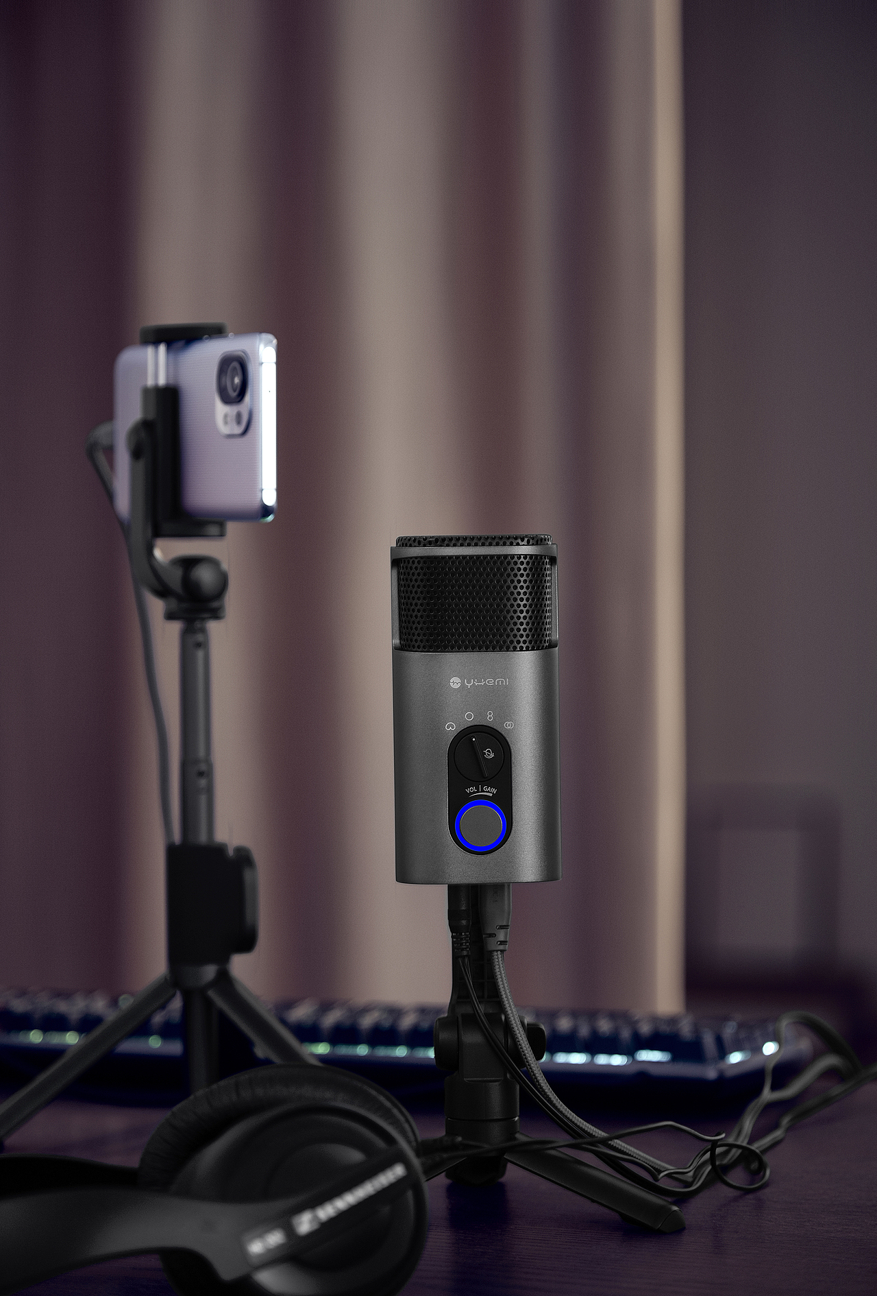 直播麦克风拍摄