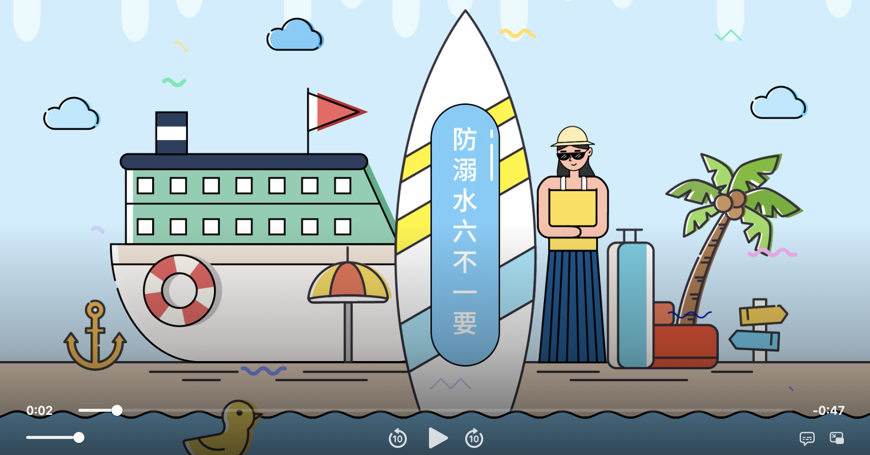 "六不一要"防溺水安全宣传动画