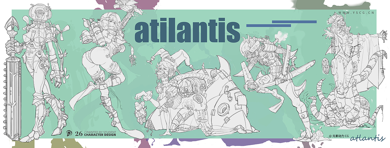 元素动力 | 学员角色设计小稿作业（图ZMjM3NDc3MzY4） - 创作习作 - 站酷设计师元素动力CG原创素材 - 站酷ZCOOL