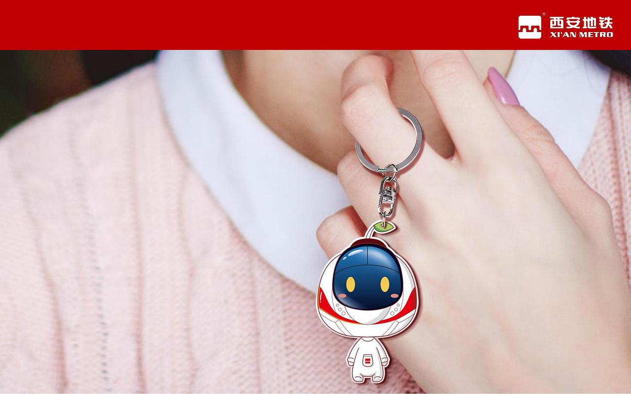 西安地铁卡通形象文创产品展示