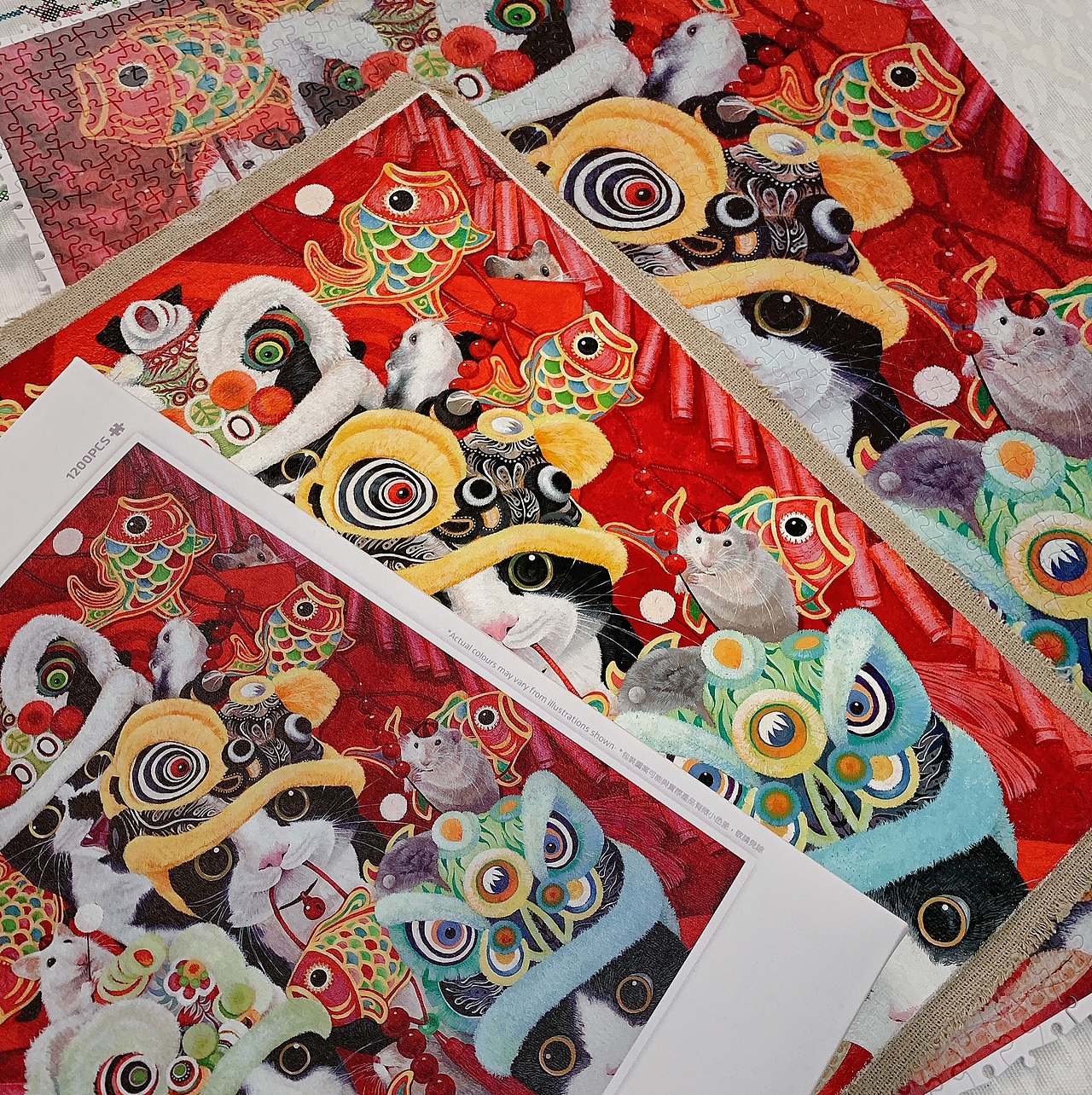 【狮舞】— 拼图合作款（图ZMjIxODAxOTc2） - 玩具 - 站酷设计师CatCastleDZ原创素材 - 站酷ZCOOL