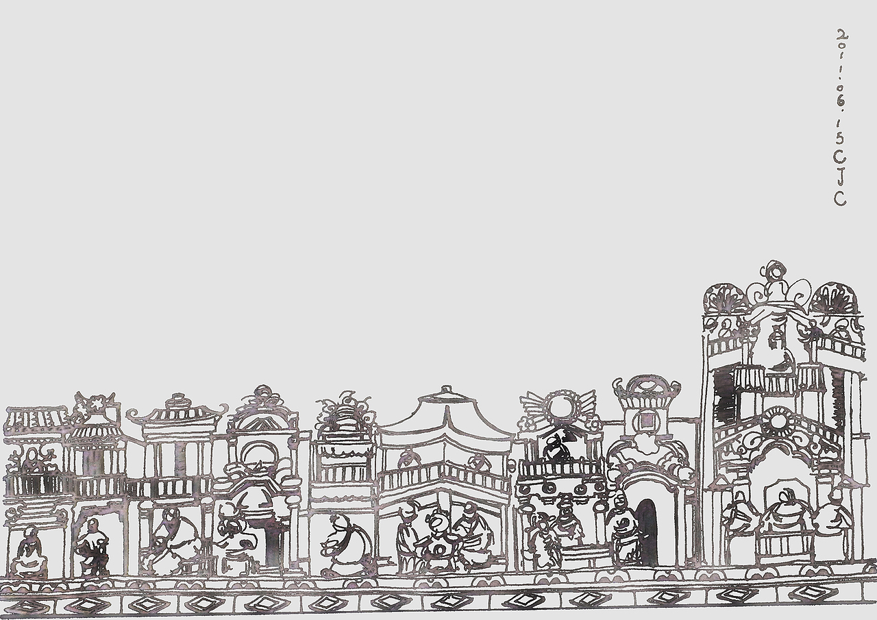 陈家祠-局部-广州-速写04