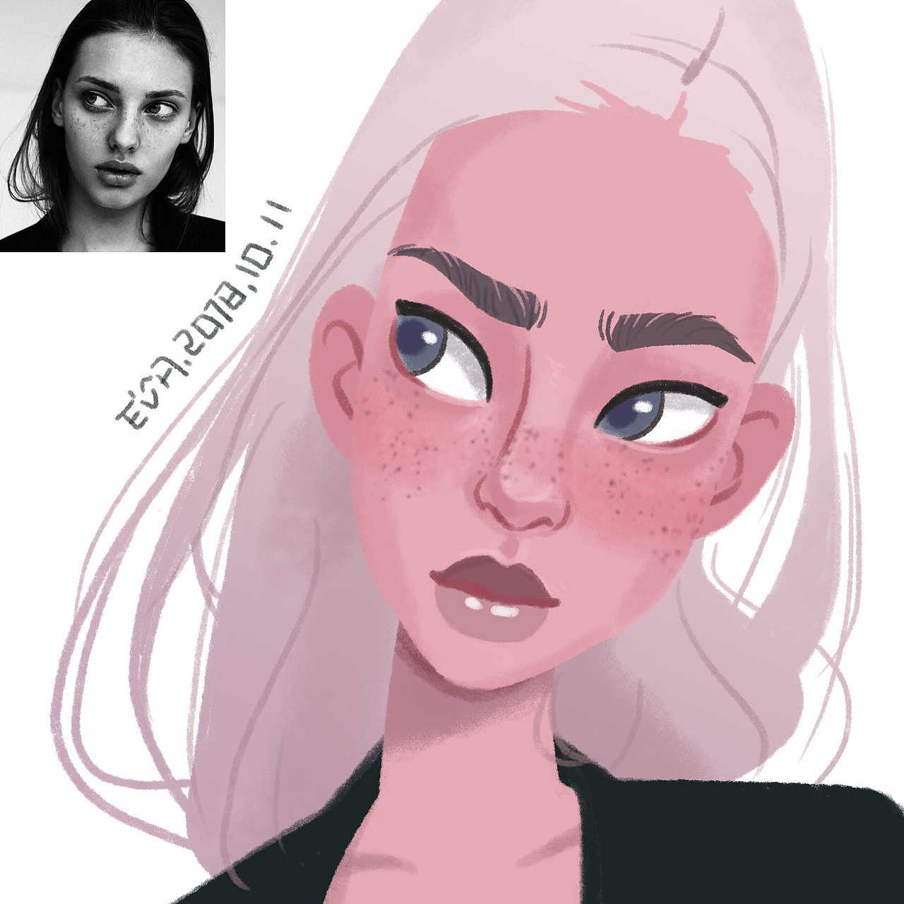 照片转欧美风卡通形象设计第二波