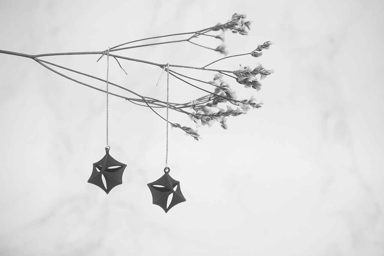 造么作品 | CUBE系列3D打印耳坠