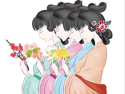 中国风包装设计 古风造型展示
