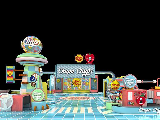 ip美陈，乐园珍宝珠糖果工厂Chupa Chups