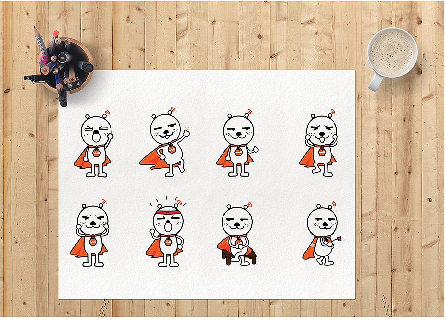 中国联通沃品牌卡通形象设计 -沃土豆（图ZMTE2NjIzMjY4） - IP形象 - 站酷设计师Jo_y原创素材 - 站酷ZCOOL