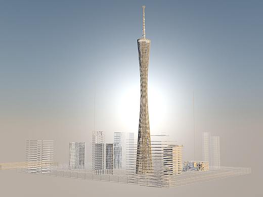 C4D建模小蛮腰
