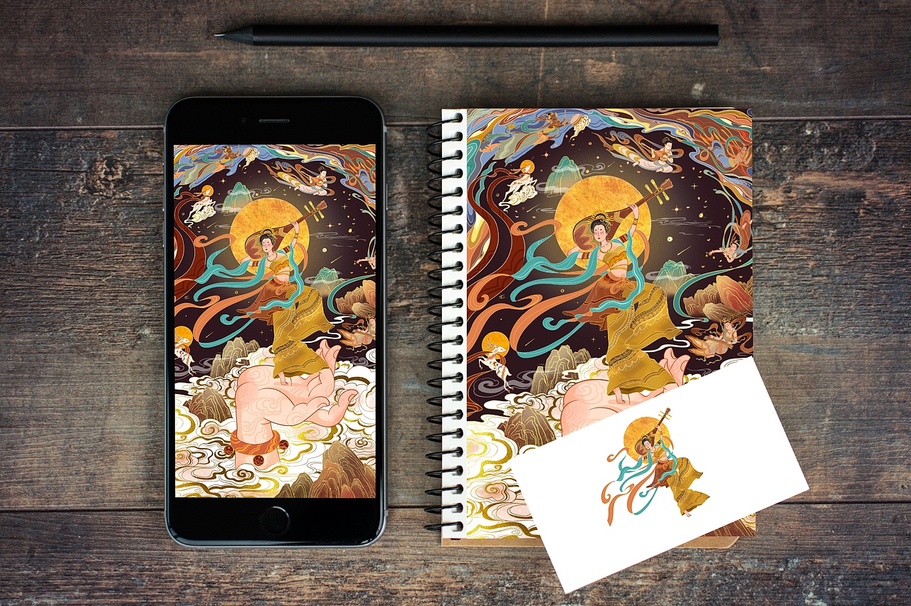 天乐献佛（图ZMjg2ODExNDM2） - 创作习作 - 站酷设计师茶小茶Vera原创素材 - 站酷ZCOOL