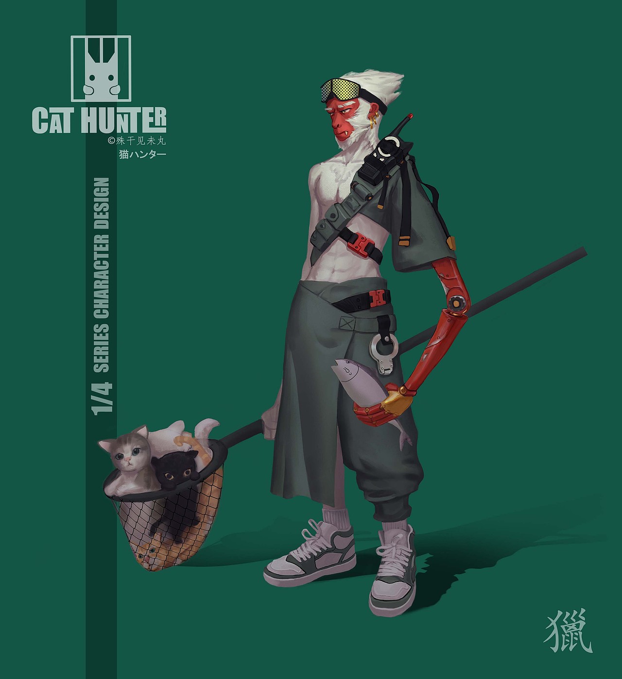 猫咪猎人|插画|游戏原画|不是rain_原创作品-站酷zcool