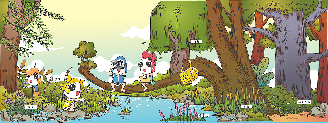 森林日记（图ZNDI3MjUxNjQ=） - 儿童插画 - 站酷设计师我是小小鲨原创素材 - 站酷ZCOOL