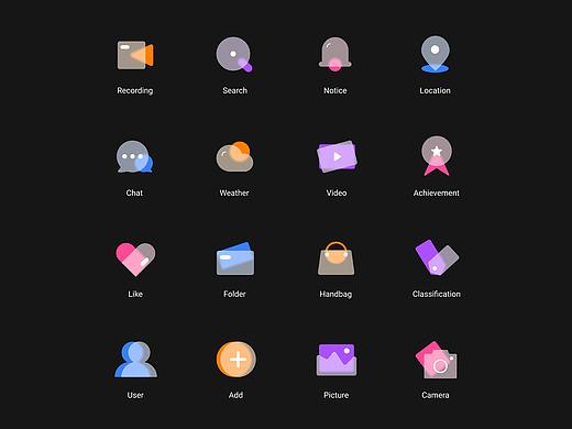 毛玻璃icon