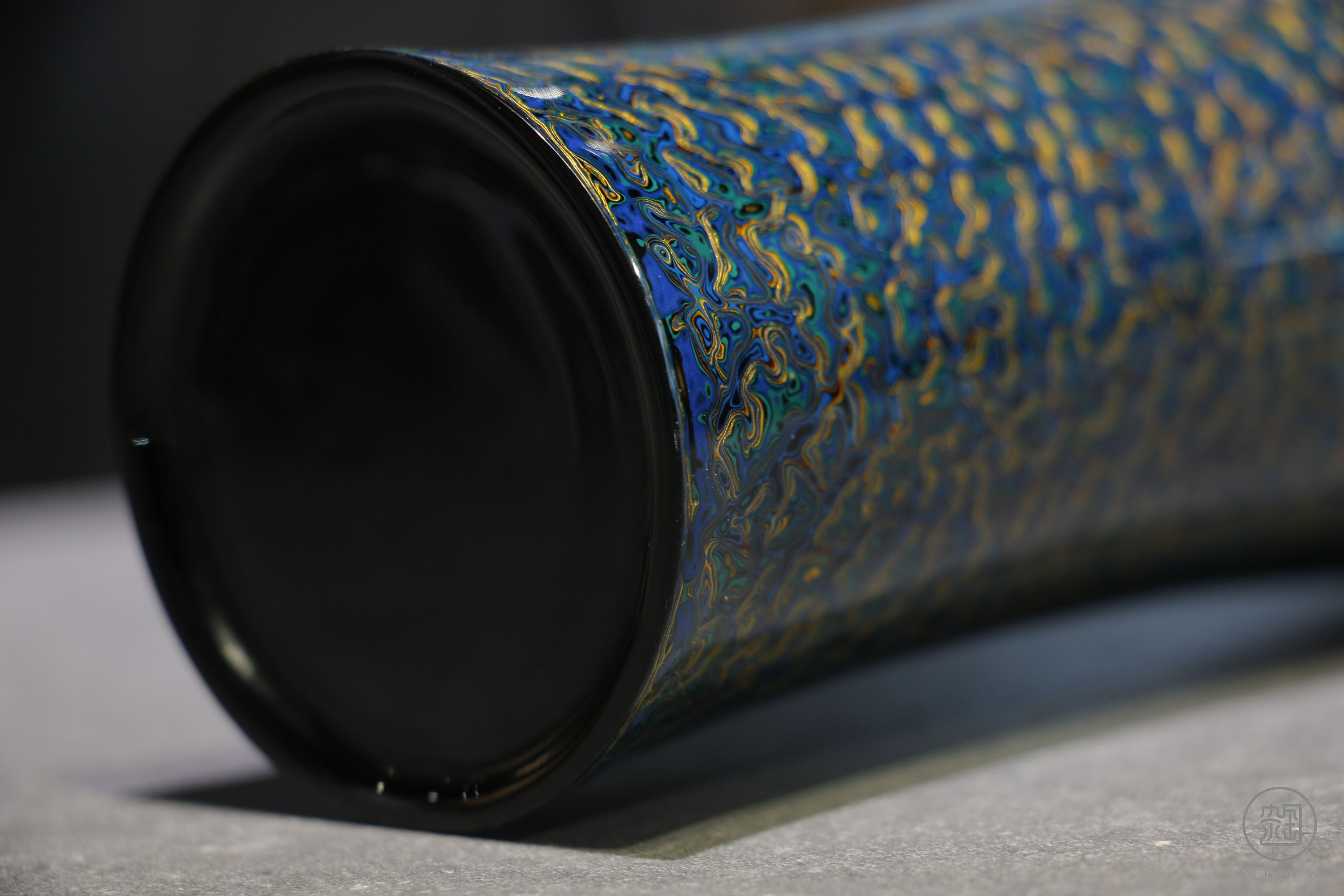 非遗手工艺大漆犀皮花器