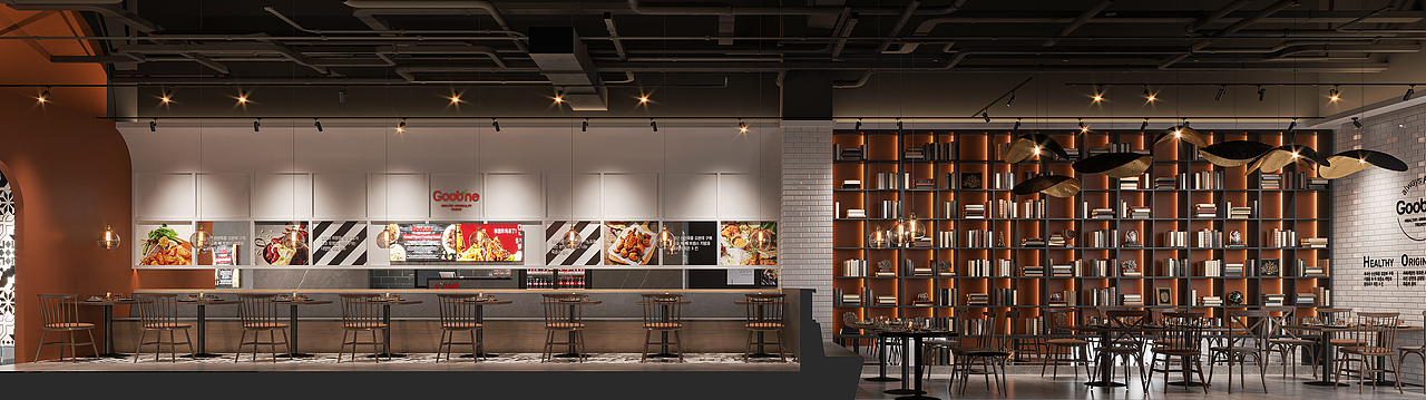 商业空间餐厅（图ZMjg1MDcwMTY0） - 酒店餐饮设计 - 站酷设计师云图表现原创素材 - 站酷ZCOOL