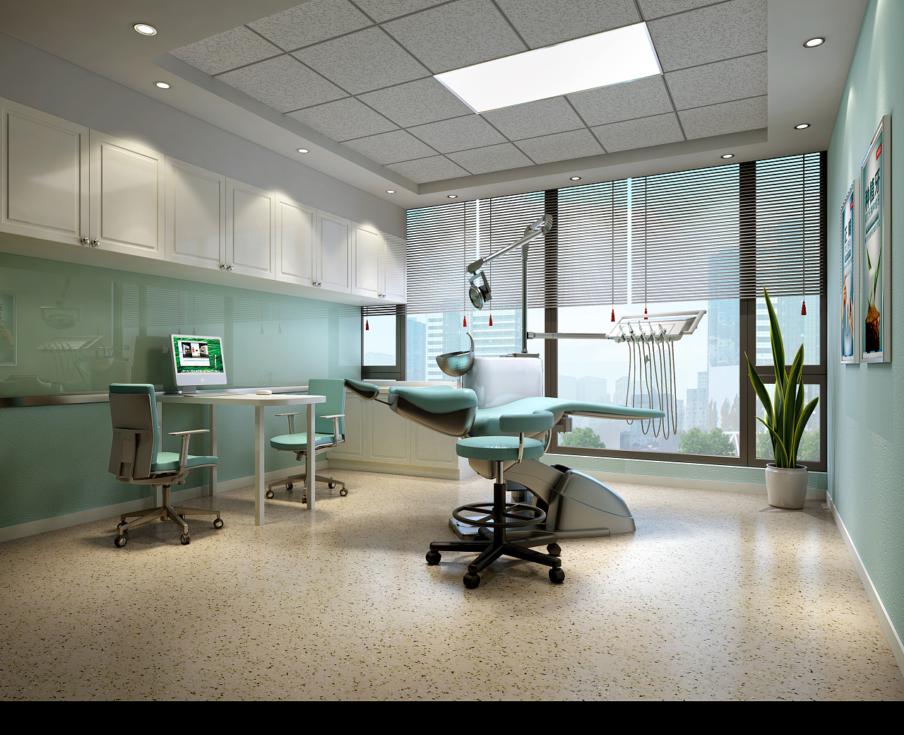 牙科诊所诊室装修效果图 – 设计本装修效果图