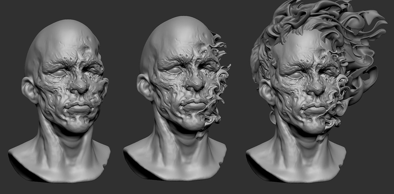 zbrush练习|三维|人物/生物|兔子草 - 临摹作品 - 站酷 (zcool)