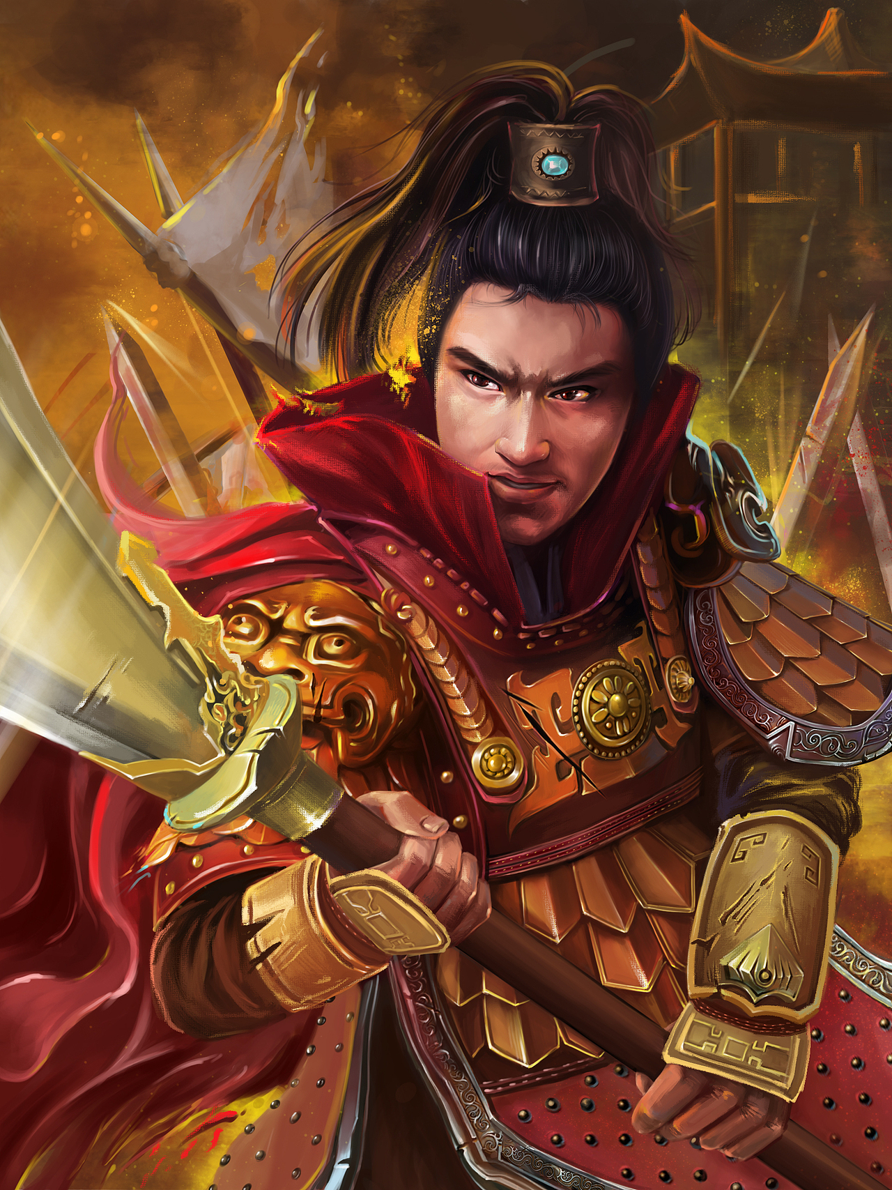 三国杀卡牌cg关平