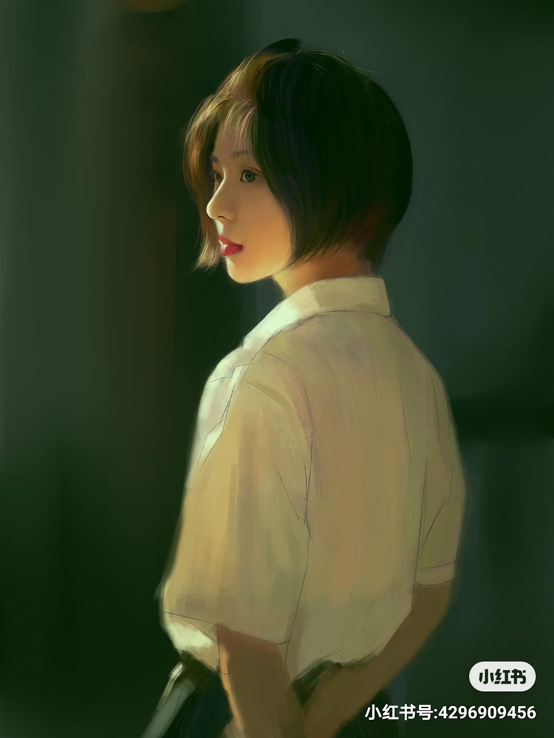 学校里的女孩（图ZMjU5NzM0OTYw） - 艺术插画 - 站酷设计师mumulike原创素材 - 站酷ZCOOL