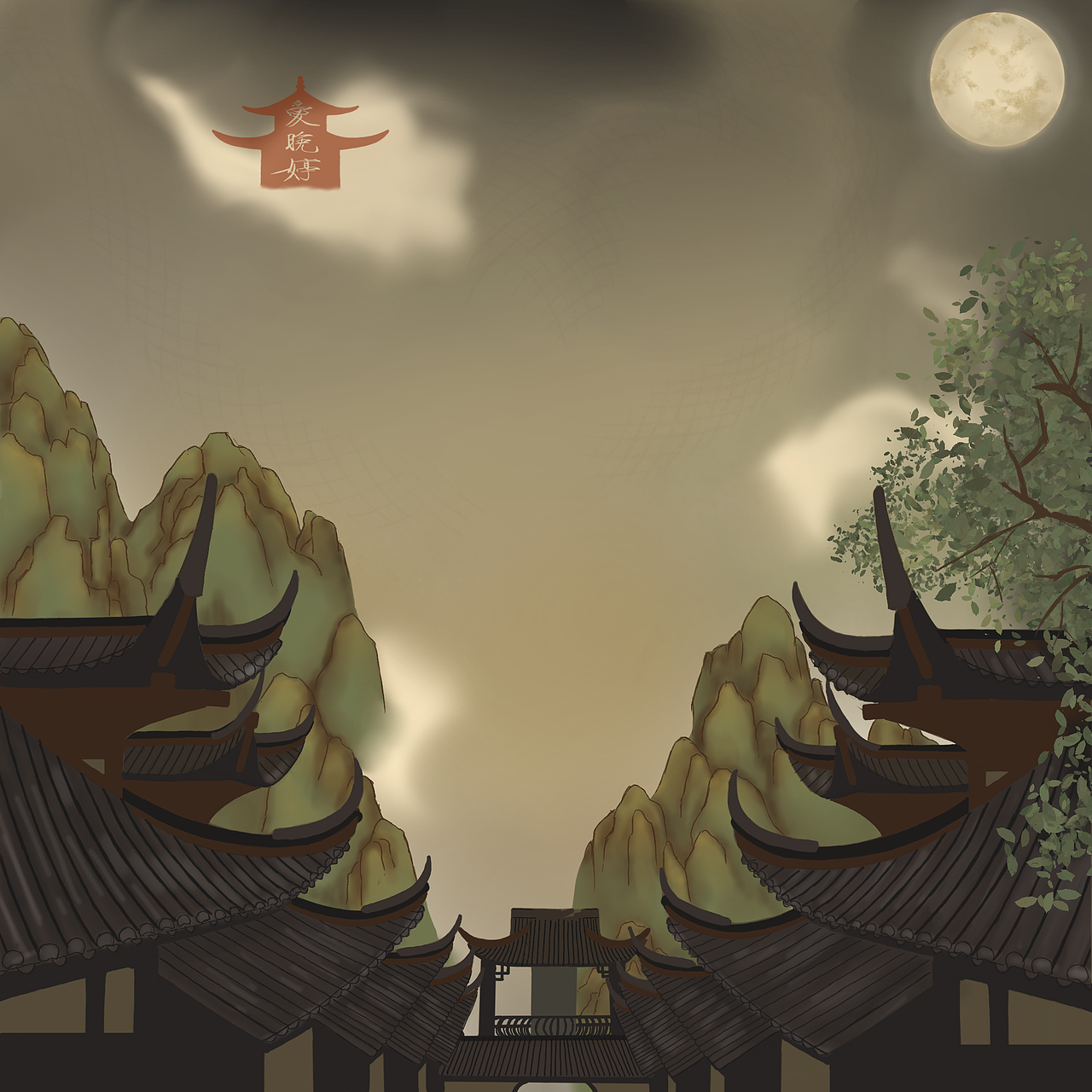 国风插画（图ZMjcwNDM4MTk2） - 艺术插画 - 站酷设计师插画爱晚婷原创素材 - 站酷ZCOOL