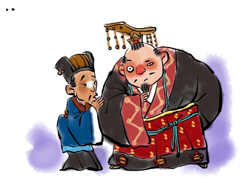 有个马屁鬼叫虢(音guó)石父,替周幽王想了一个鬼主意.