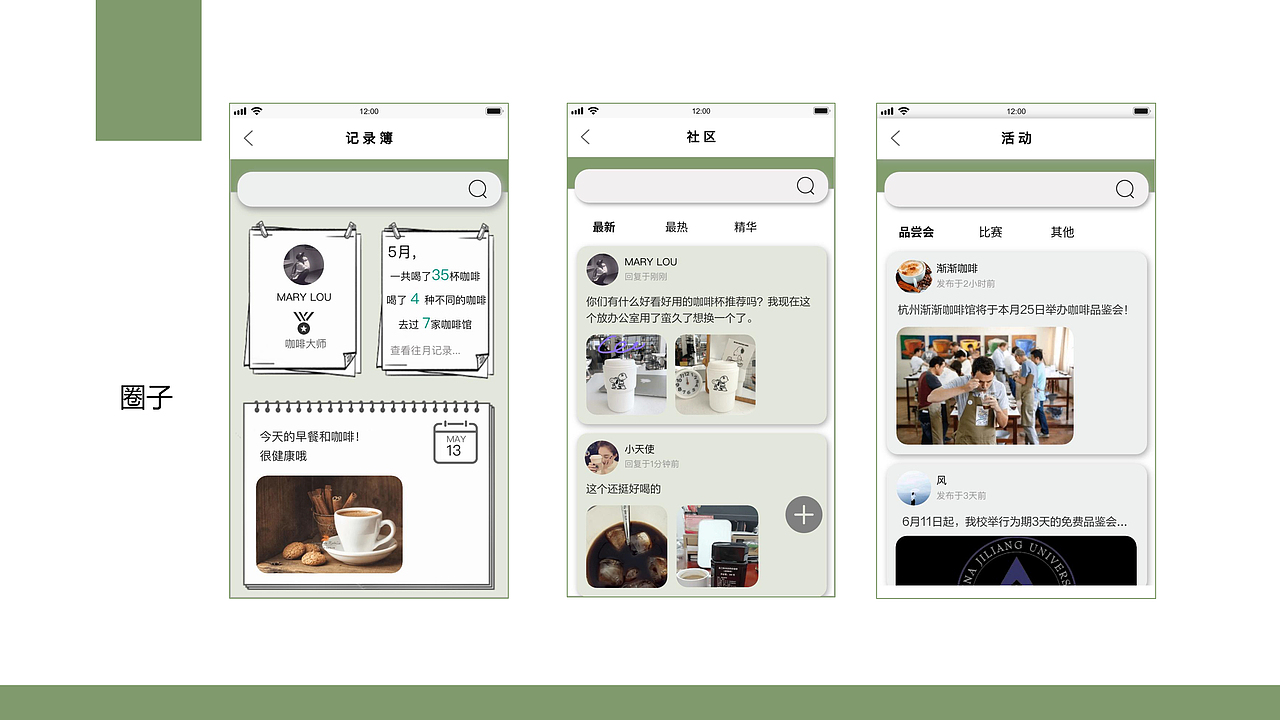 啡人类（咖啡科普社交app）（图ZMTgwODgyMDQw） - APP界面 - 站酷设计师Reiko狄原创素材 - 站酷ZCOOL