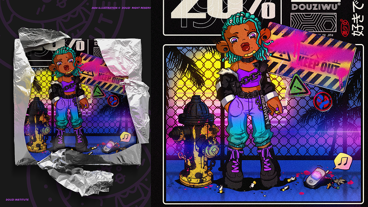 2020 个人插画总结 【GRILS】（图ZMjM5MzEyODQ0） - 创作习作 - 站酷设计师DOU_zi原创素材 - 站酷ZCOOL