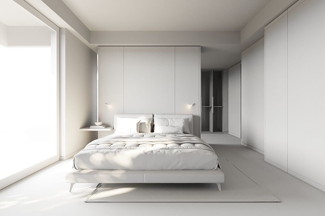 白色极简二居室