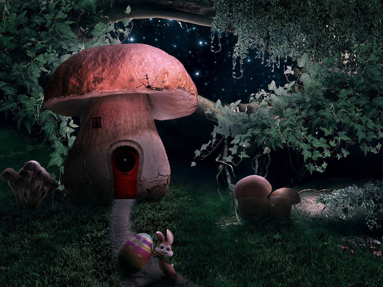 梦幻蘑菇房 [每周一练]（图ZOTg3Nzg5NTI=） - 其他平面 - 站酷设计师白菜517原创素材 - 站酷ZCOOL