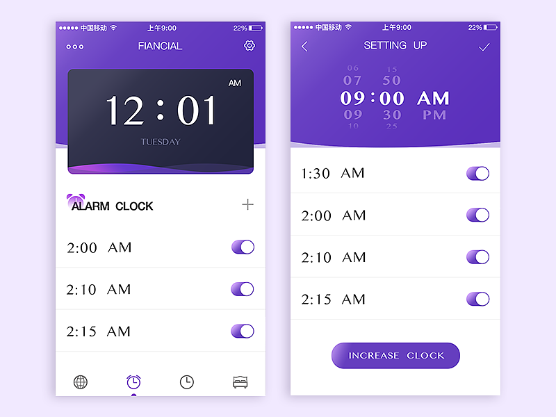 3年前 107 1 0 naxuanlv 北京  |  网页设计师 此作品为闹钟页面和