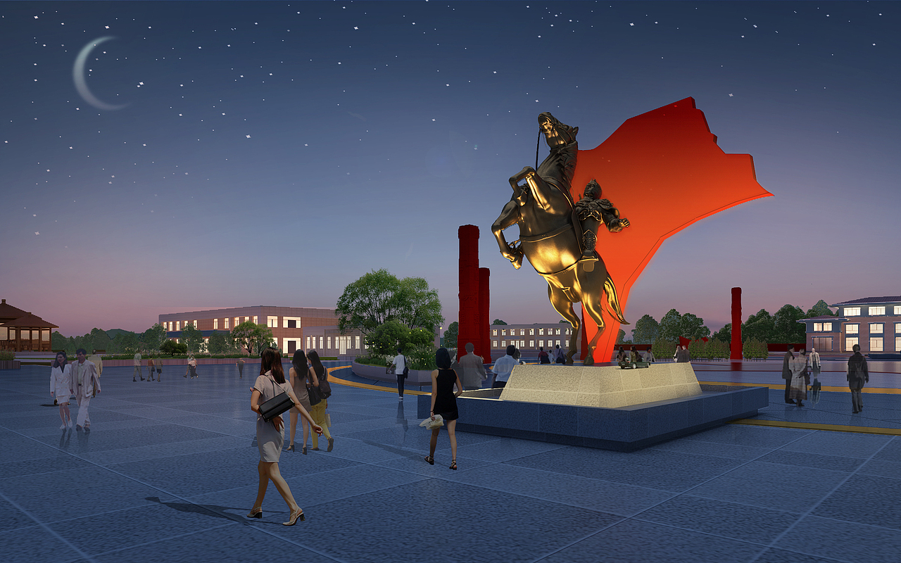 内蒙红色文化景观设计（图ZMjg4MTM1MDA4） - 景观设计 - 站酷设计师战小强原创素材 - 站酷ZCOOL