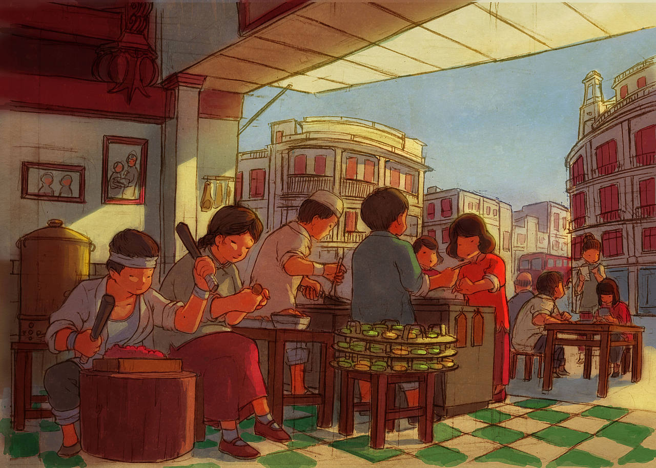 "广东道至正"插画（图ZMjMyMzgwMDA=） - 商业插画 - 站酷设计师KinYip原创素材 - 站酷ZCOOL
