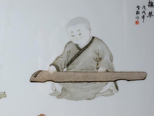 琴棋书画 瓷板画