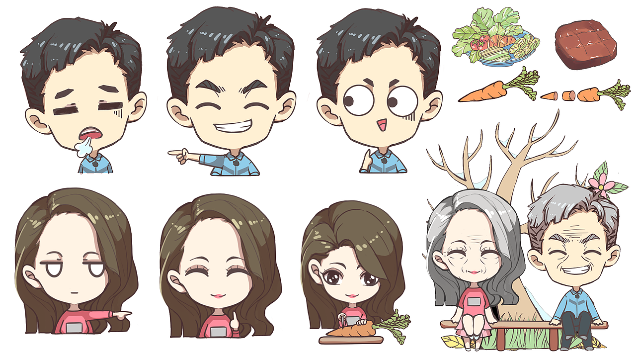 综艺节目q版卡通形象