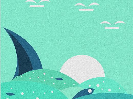 海洋系列海报设计