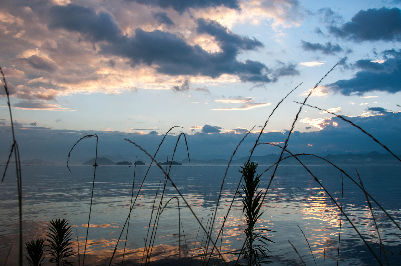 台风来前的千岛湖