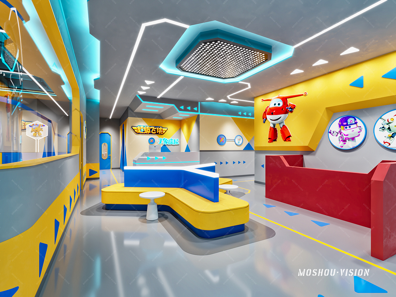 超级飞侠未来运动馆（图ZMjgwNDM2MTQ4） - 商业空间设计 - 站酷设计师魔手表现工作室原创素材 - 站酷ZCOOL