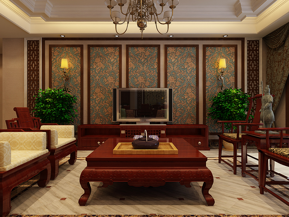 【天山熙湖装修】-170㎡三室两厅-中西混搭