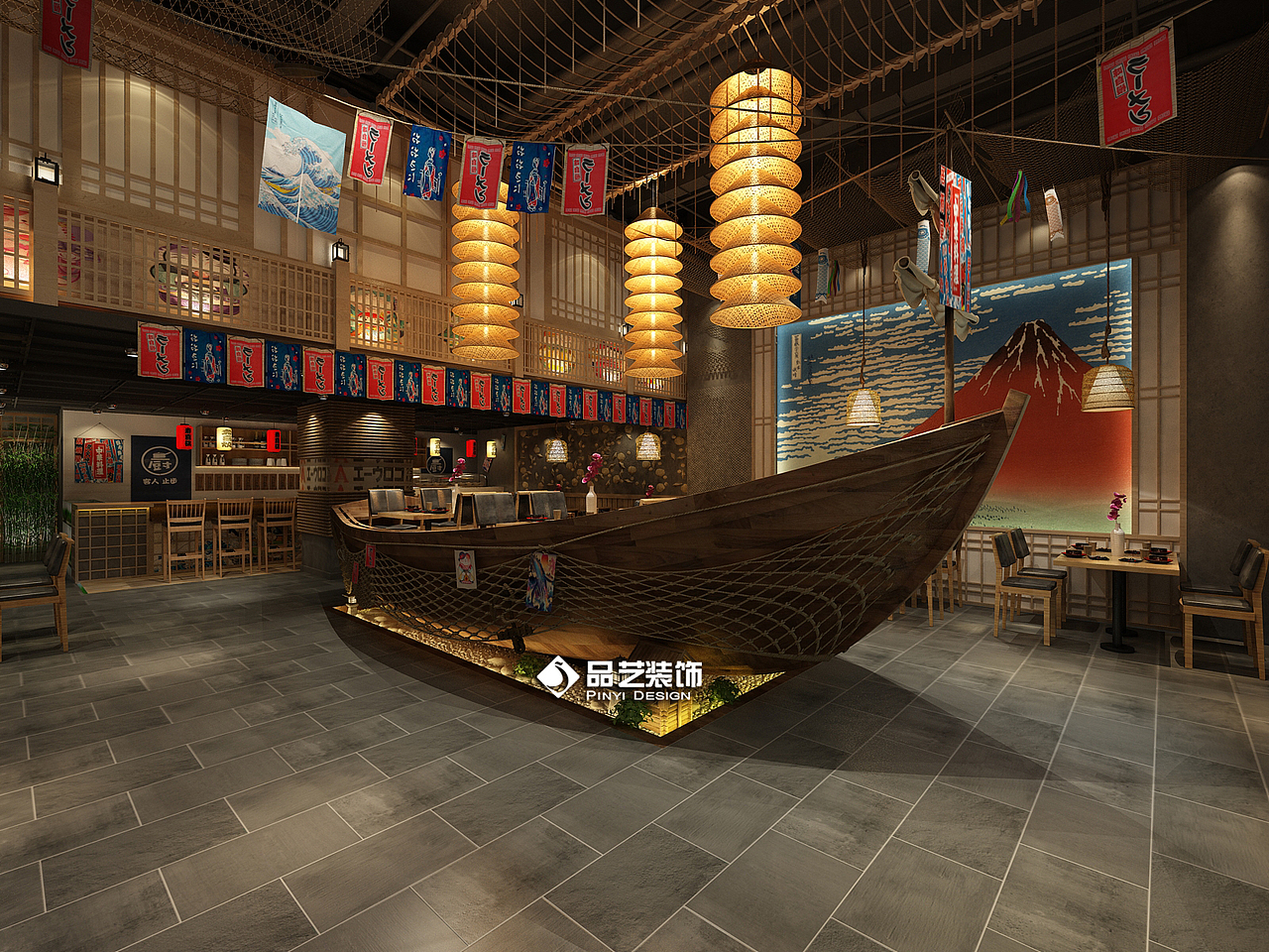 日式餐厅日本料理刺身店装修设计