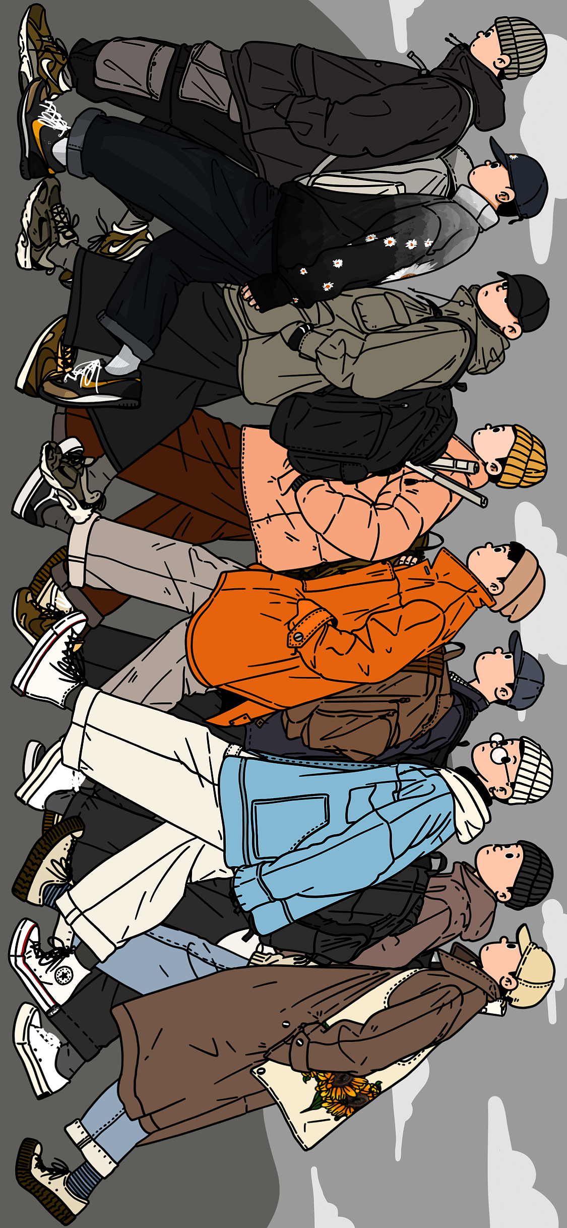 壁纸|插画|新锐潮流插画|洋地黄中毒_原创作品-站酷zcool