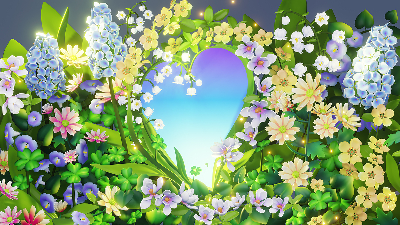 【心相印】春心荡漾（图ZMzM3Mzk1MDA4） - 商业插画 - 站酷设计师月鲨原创素材 - 站酷ZCOOL