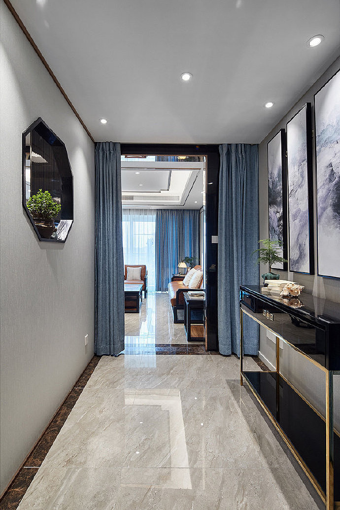 208平轻奢现代中式四居室 ​​​​让家显得轻奢雅致（图ZMTc4NDk1ODg0） - 家装设计 - 站酷设计师河北亿佰居装饰原创素材 - 站酷ZCOOL