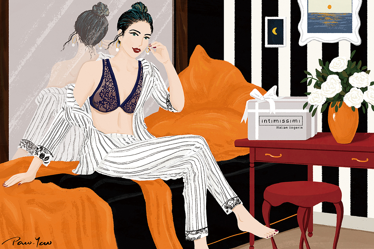 Intimissimi商业合作(12图)（图ZMTgxMTQ5MjA4） - 商业插画 - 站酷设计师Paco_Yao原创素材 - 站酷ZCOOL